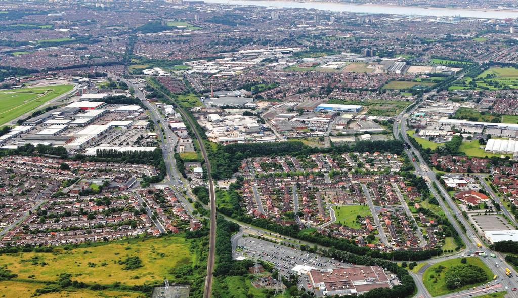 LIVERPOOL CITY CENTRE RIVER MERSEY RETAIL & BUSINESS PARK RAILWAY STATION SHOPPING PARK
