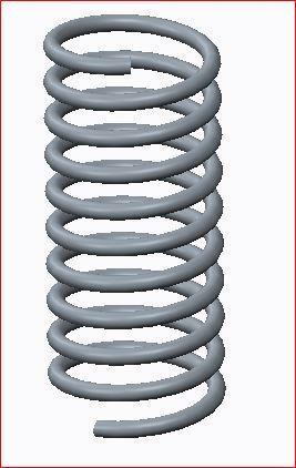 5.1.2 MODEL OF THE SPRINGS Before Testing Machine Fig 9: Spring Model for after compress 6.