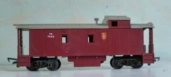 Price ( ): 5.50 3S.51 Tri-ang R114 bogie Box Car, yellow, as above..claw couplings. Some loss of lettering on each side Price ( ): 3.00 3S.