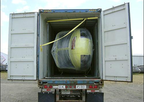 to be shipped on Boeing 747 aircraft.