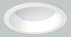 LED RANGE IP65 SELV Round recessed LED downlight with very high lumen output due to brilliant optical control. Designed to visually integrate within planar ceilings.
