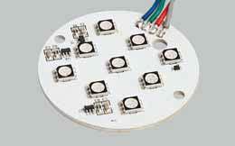 Miniature 1W LED module with built-in regulator RGB LED module with built-in regulator 71010 71011 20 50 3.2 20 20 3.
