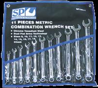16PC OPEN END RING SPANNER SET METRIC: 6-24mm Chrome