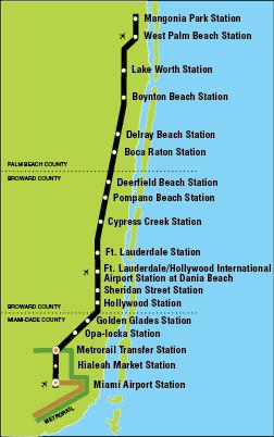Existing Tri-Rail Service Weekday Service Southbound trains depart Mangonia Park from 4:00 am to 8:40 pm 20-40 minute headways during peak 60-minute headways during off-peak