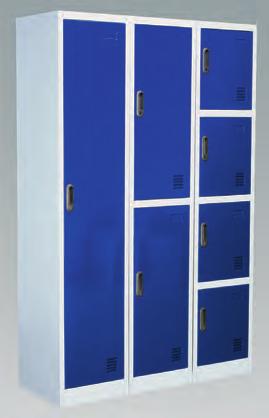 Lockers Foldable Workstation with upboards Doors are ventilated and fitted with cylinder lock.