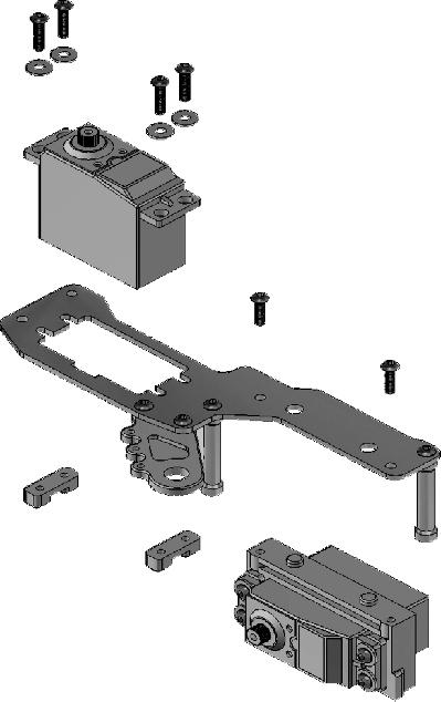 3x8x0.8mm Washer *Adjust 34026 Servo Washer according to the servo used.