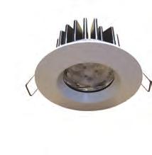 1002 IP DOWNLIGHT IP65 RATED LED DOWNLIGHT IP65 Rated Suitable for use in bathrooms Die cast aluminium trim, powdercoated white Clear glass lens 3000K or 4000K Ceiling mounted without tools 1002 IP