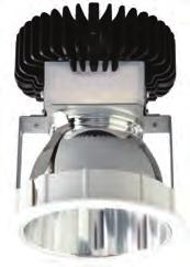 ADL150 LED HIGH OUTPUT LED DOWNLIGHT Aluminium reflector with 45 shielding angle for superior visual comfort 3000K or 4000K Thin 2.