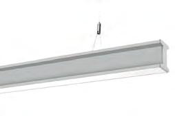 NEW YORK PL LED PENDANT LUMINAIRE DIRECT Housing made of extruded aluminium profile, end caps made of die-cast aluminium powdercoated PMMA or Micro prism diffuser Gear trays and light optics