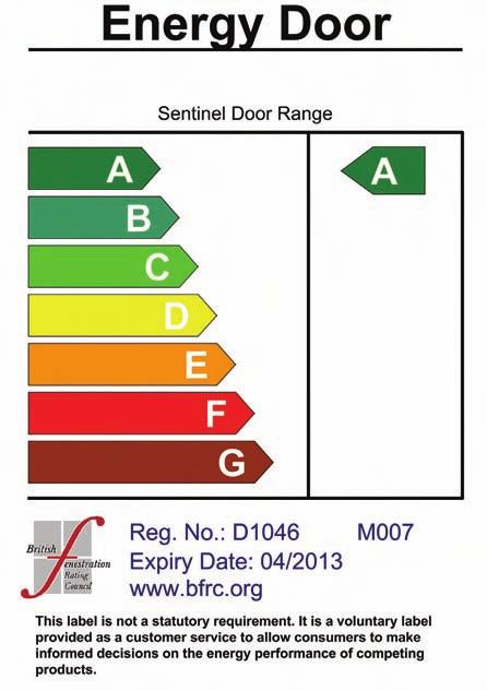 the BSI Kitemark and many more. A Energy Rated Doors Senator s Sentinel Composite Doors are all now A Energy Rated as standard.