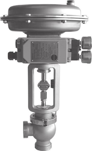 Pneumatic Control Valves for Hygienic and Aseptic Applications Type 3347 Hygienic Angle Valve Application Pneumatic control valves for the food processing and pharmaceutical industries.