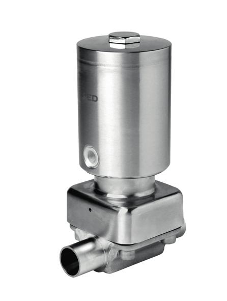 with stainless steel piston actuator Steripur 297, 397, 997 Diaphragm valve with stainless steel handwheel Stainless steel piston actuator Steripur 207 Steripur 307 Steripur 407 Stainless steel