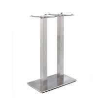 Profile Stainless Twin Pedestal Dining Base Price: 144 1400x800mm Profile Stainless Twin Pedestal Poseur Base Price: