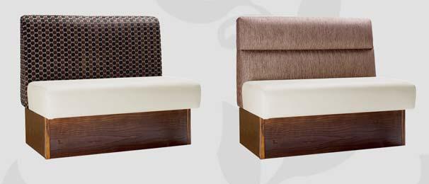 The Contract Furniture Collection 2016/17 Page 74 Banquette/Fixed Seating Buttoned, bolster, plain and head roll back types shown. Many more available including fluted & panelled.