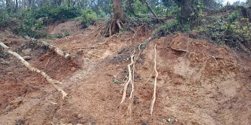 landslides destroyed c.