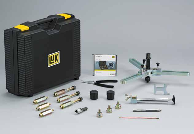 4.1 Basic tool kit The basic tool kit (part no. 400 0418 10) represents the basis for the modular tool system. It contains those tools that are generally required for all repairs to double clutches.