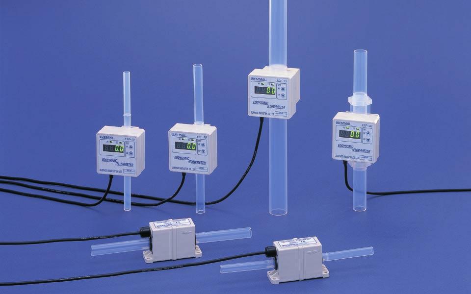 PFA Eddysonic flowmeter CE marking Approval Conforms to the CE marking The Eddysonic Flowmeter is a flowmeter for fluids that detects the vortex street using the ultrasonic sensor mounted on the