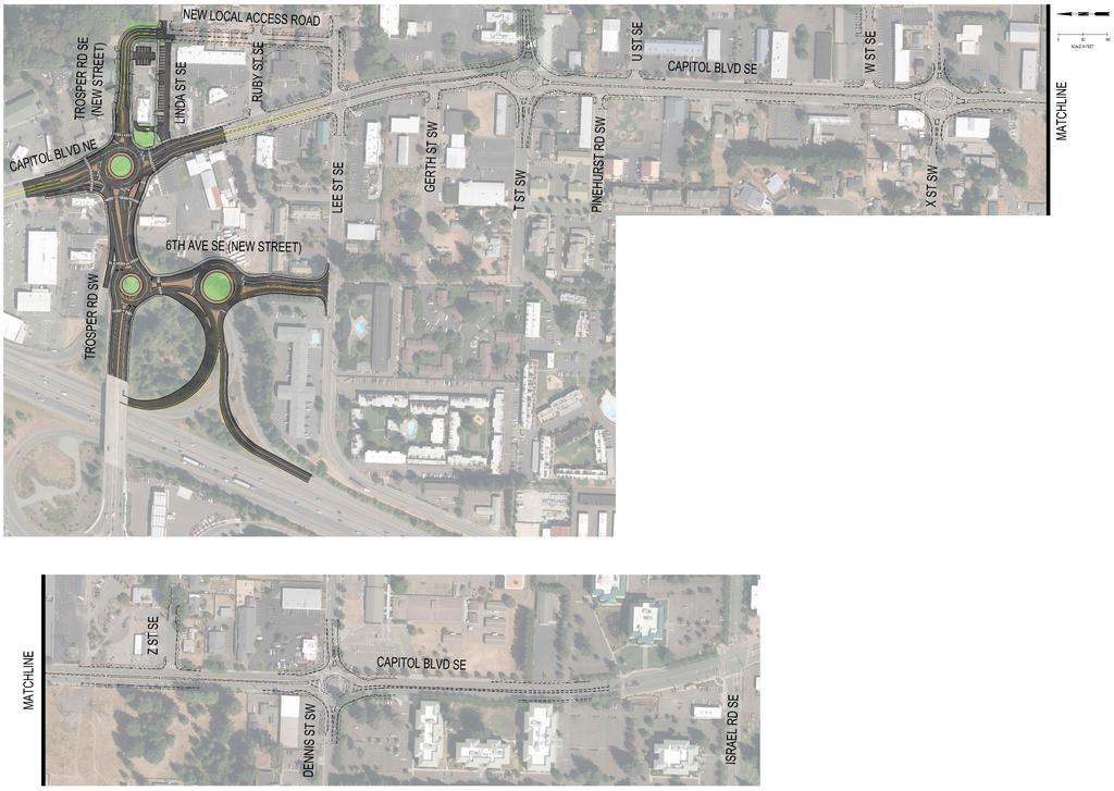 Policy Point Operational and Collision Analyses Figure -: I-/Trosper Road and Capitol Boulevard