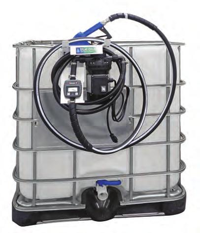 Closed Systems Tote Packages Electric Diaphragm Pump Features Compact design mounting bracket Includes 8570-006, 6' x 3/4" Suction hose. 8561-020, 20' x 3/4" Discharge hose. 4530-054, Drip tray.