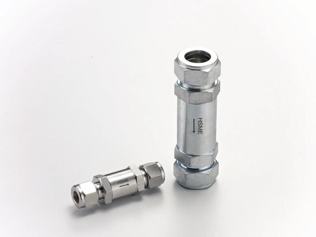 VC3 Series Poppet Check Valves VC3 Series Poppet Check Valves Fixed Cracking Pressure Working Pressure: 3000 psig (206 bar) Valves are available in stainless steel, brass, and carbon steel.
