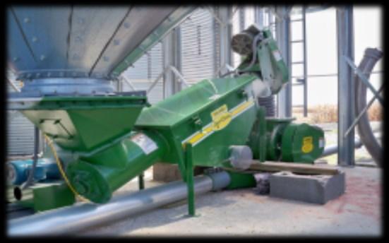 nozzle and a 5 in. wheeled bin sweep. Up to 3600 bu/hr for corn & barley.