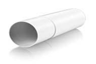 Plastic Telescopic Sleeve Made from white UV resistant plastic. Male connection to fit inside ducting. 100mm 4 dia Condensation Trap 1440 4.