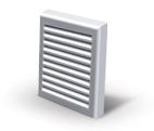 99 Plastic Wall Grille White plastic wall grille. Bug mesh included. 100mm 4 Spigot Plastic Wall Grille MV-100-VSW 1.69 125mm 5 Spigot Plastic Wall Grille MV-125-VSW 2.