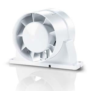 VKO Axial In-Line Fan Cost effective in-line fan. Highest airflow rates for axial flow fans. Removable mounting bracket (VKO1k models only). Robust, shatterproof white polymer casing.
