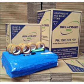 mm x 75 m Tape FREE Box Cutter Box Package FIVE BUY NOW $296 Box Pack FIVE includes: 45 x Medium Packing Box (Heavy Duty) 45 x Large Packing Box (Heavy Duty) 1 x 15kg/840 sheets of Butchers
