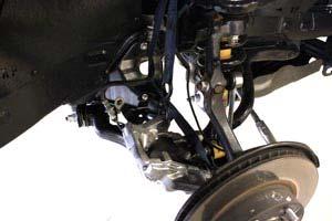 2. Remove the brake line bracket