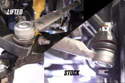 tie rod ends from the top of the steering