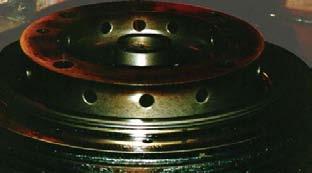 Figure 9: Conventional lubricant typical piston deposits in a medium-speed engine with heavy fuel