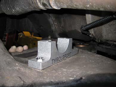 It will rest on top of the subframe,