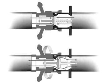 Valves open and close automatically on connection and disconnection. Simple single action operation, no levers or switches to operate. Valves are guaranteed closed prior to disconnection.