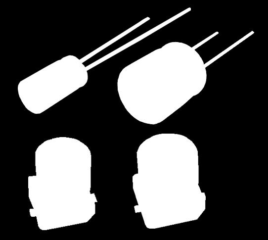 not interfere with a nearby heat sink. Wound polymer aluminum capacitors are also based on conductive polymers and aluminum, but they have a wound foil structure (see Figure 2).