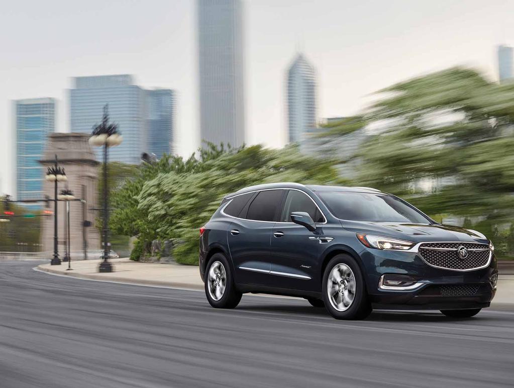 AVENIR FIRST-EVER ENCLAVE AVENIR THE HIGHEST EXPRESSION OF BUICK LUXURY Enclave Avenir shown in Dark Slate Metallic with available features.