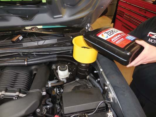 If you run out of coolant continue to top off with a Toyota approved coolant mixture.