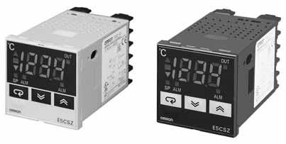 Temperature Controllers ECSZ Easy Setting Using DIP Switch and Simple Functions in DIN 8 8 mm-size Temperature Controllers Easy setting using DIP and rotary switches.