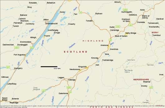 N A9(T) S-Paramics Model (Dalwhinnie to Moy) S-Paramics Model Coverage Modelled link Zone 0 20km Figure 2.