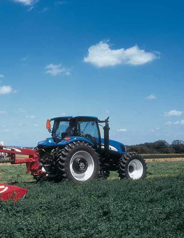tive flails allowing the cut crop to lay on top of the stubble for better air circulation and more thorough drying.