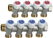 Manifolds (continued) Multiplex sanitary manifold with isolating taps mm Distance between takeoffs : mm Bridging piece for Multiplex manifold Multiplex manifold assembly Description Ways Pcs/Pack