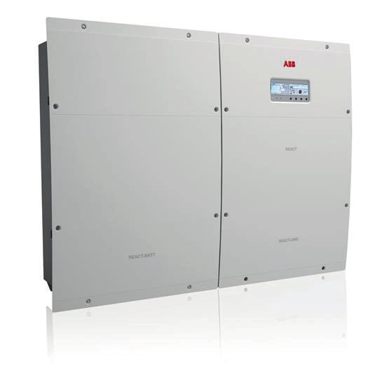 ABB s solutions Two ABB products in particular will help you to meet the growing demand for intelligent residential solar installations: REACT and UNO-DM-PLUS.