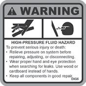Ensure replacement parts installed during repair have safety signs attached.