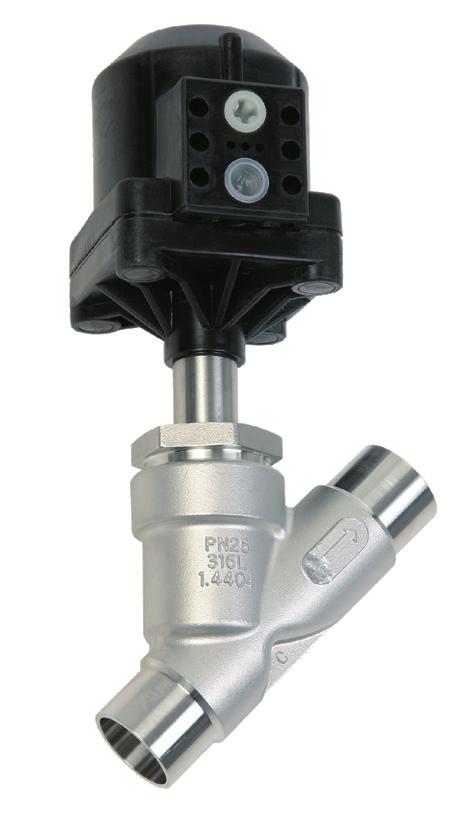 The SED Angle Seat Valve is suitable for shut off, dosing, control and regulating liquid or gaseous media.