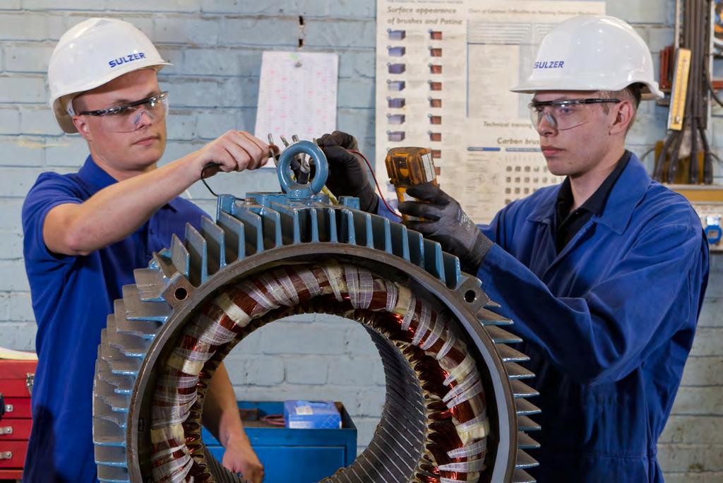 Services for You Sulzer is known around the world for its breadth of experience servicing AC and DC traction motors, generators, bogies, braking systems, gearboxes, and many more parts and equipment