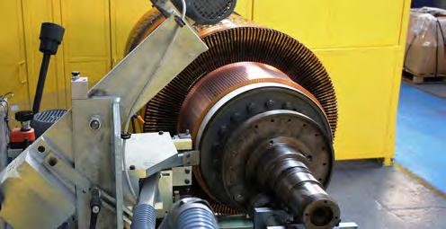 Commutator machining, undercutting and beveling Low and high speed balancing TIG and MIG (Metal