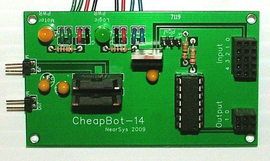 The CheapBot-14 is the programmable brain of a robot and an inexpensive way to become a roboticist. It s a flexible robot controller that doesn t limit you to a single robot design.