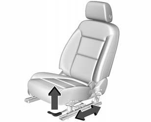 54 Seats and Restraints Third Row Seats The vehicle s rear third row seats have head restraints in the outboard seating positions that cannot be adjusted up or down.