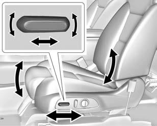 Power Seat Adjustment To adjust a power seat, if equipped:. Move the seat forward or rearward by sliding the control forward or rearward.