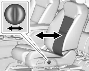 To adjust the seatback, see Reclining Seatbacks 0 55. To adjust the lumbar support, see Lumbar Adjustment 0 55.
